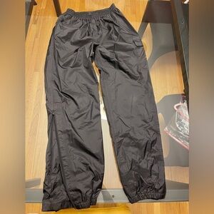 First Gear Waterproof Black Motorcycle Biker Riding Pants.